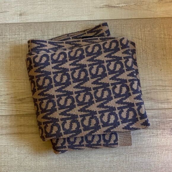Steve Madden Accessories - Steven Madden Winter Logo Scarf acrylic blend brown neutral